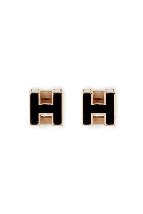 hermes cube earrings|vintage Hermes earrings.